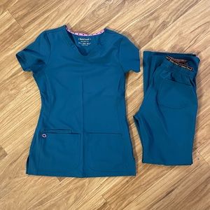 EUC Heartsoul Scrub Set XXS Petite
